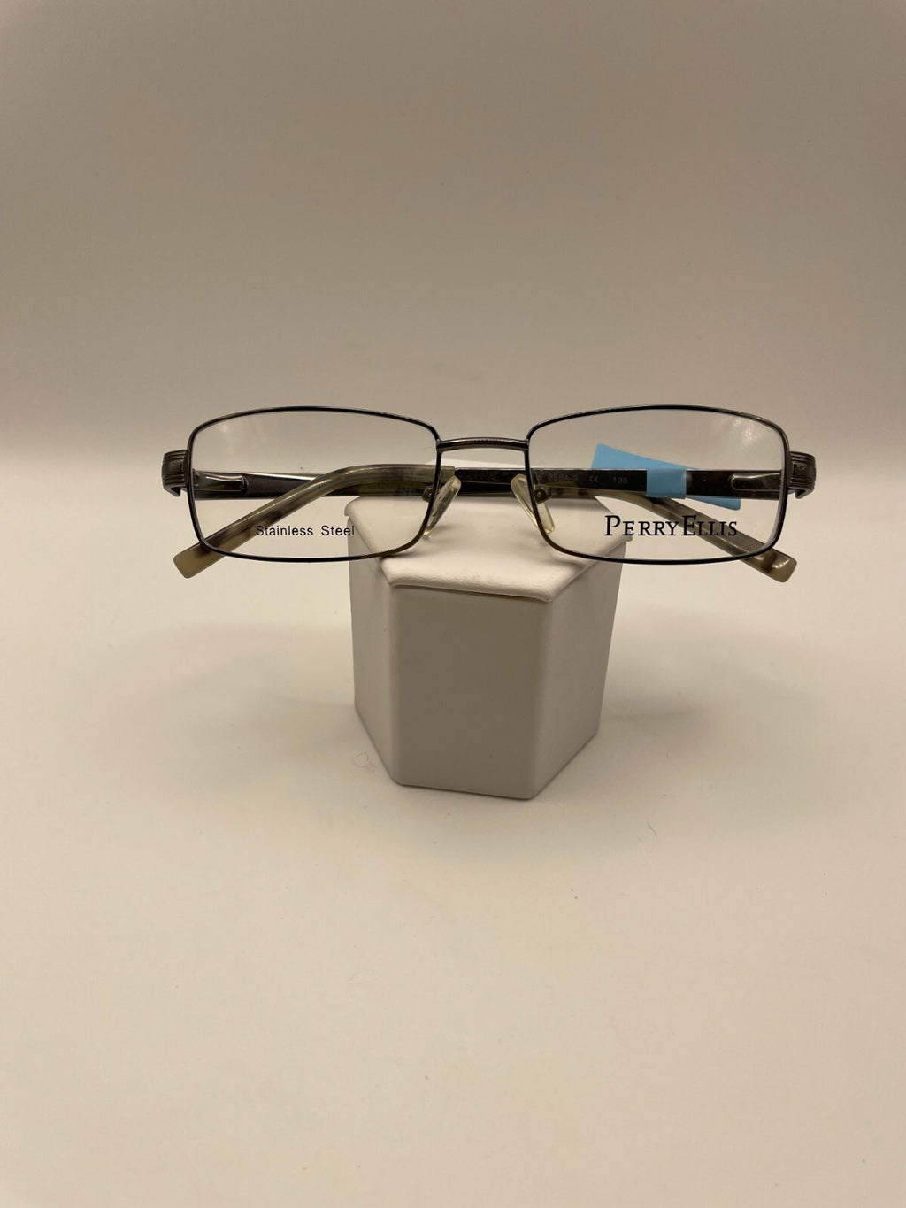 Perry Ellis Brand PE 296A-3 Model 52 Eye Gun Metal NEW