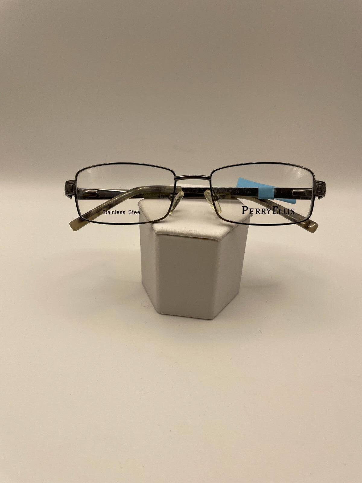 Perry Ellis Brand PE 296A-3 Model 52 Eye Gun Metal NEW
