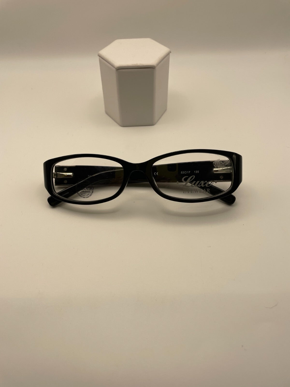 Luxe Eyewear Brand 349 Model 53 Eye Black NEW