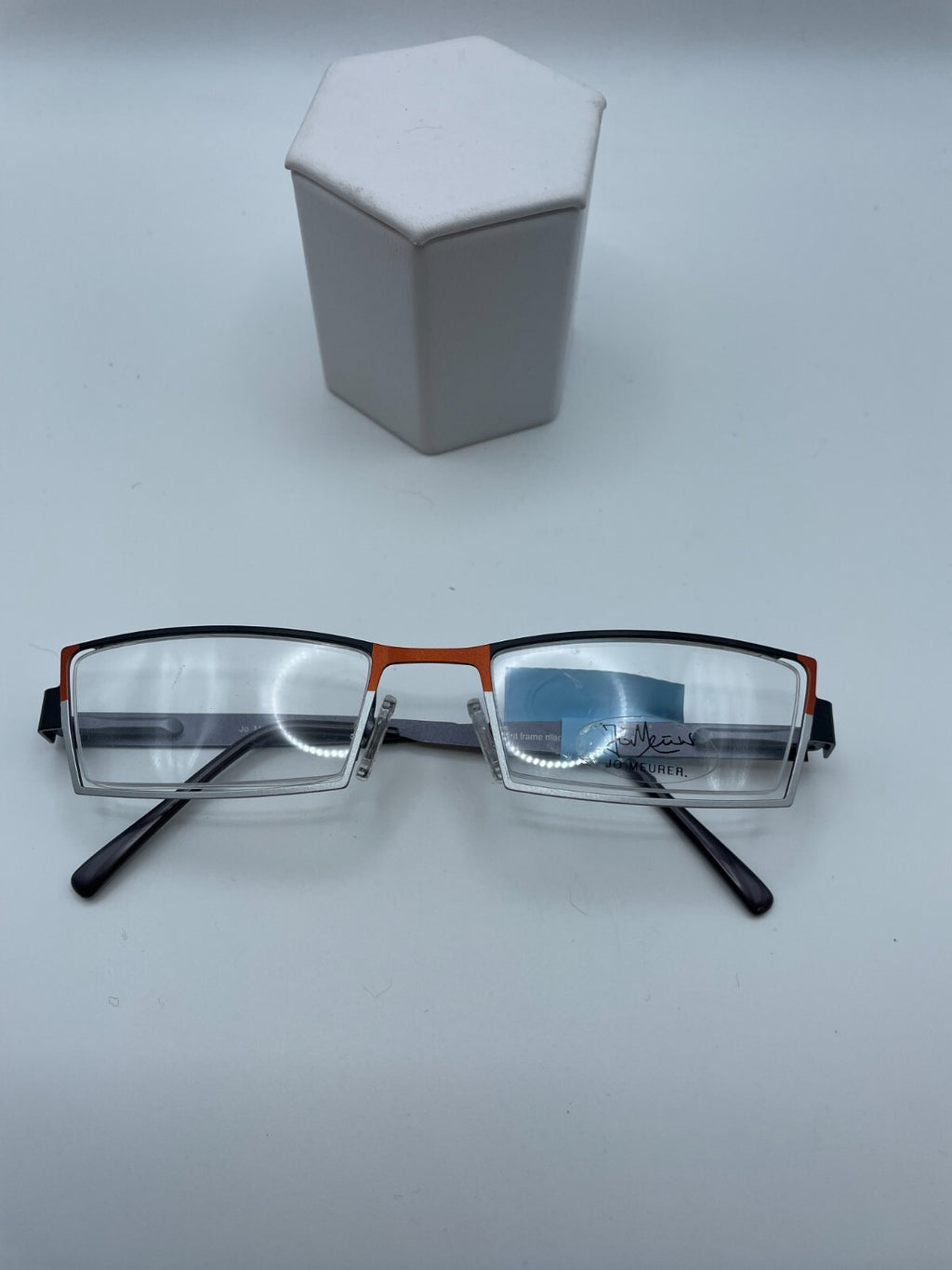 Jo Meurer Brand 5124 F1988 Model 53 Eye Org/Blk/Silv NEW