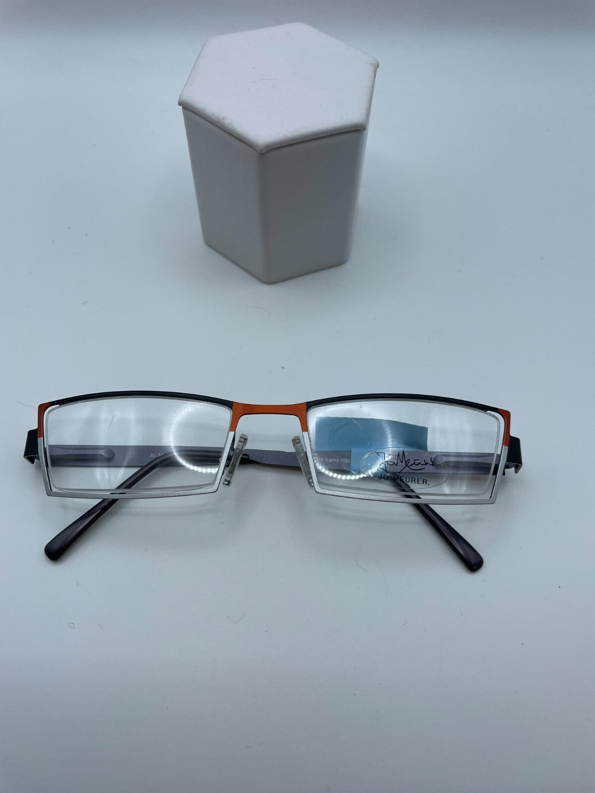Jo Meurer Brand 5124 F1988 Model 53 Eye Org/Blk/Silv NEW