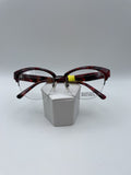 Badgley Mischka Brand Vivianna Model 54 Eye Burgundy NEW