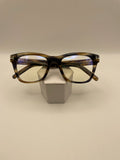 TOM FORD Brand TF5886-B Model 52 Eye Striped Grey Brown NEW