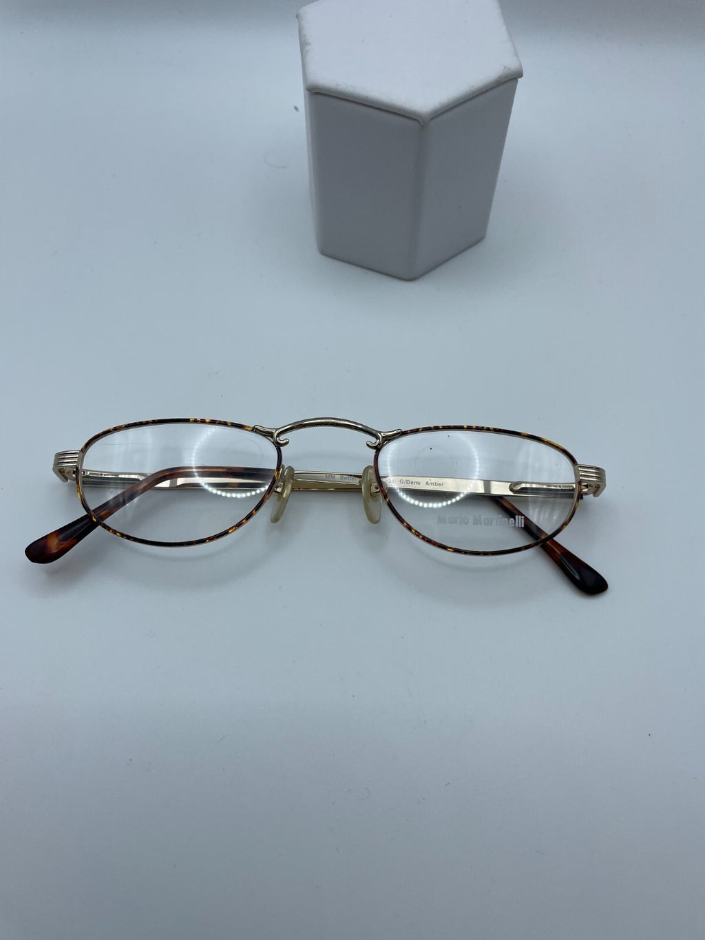 Mario Martinelli Brand MM Better Half Model 47 Eye G/Demi Amber NEW