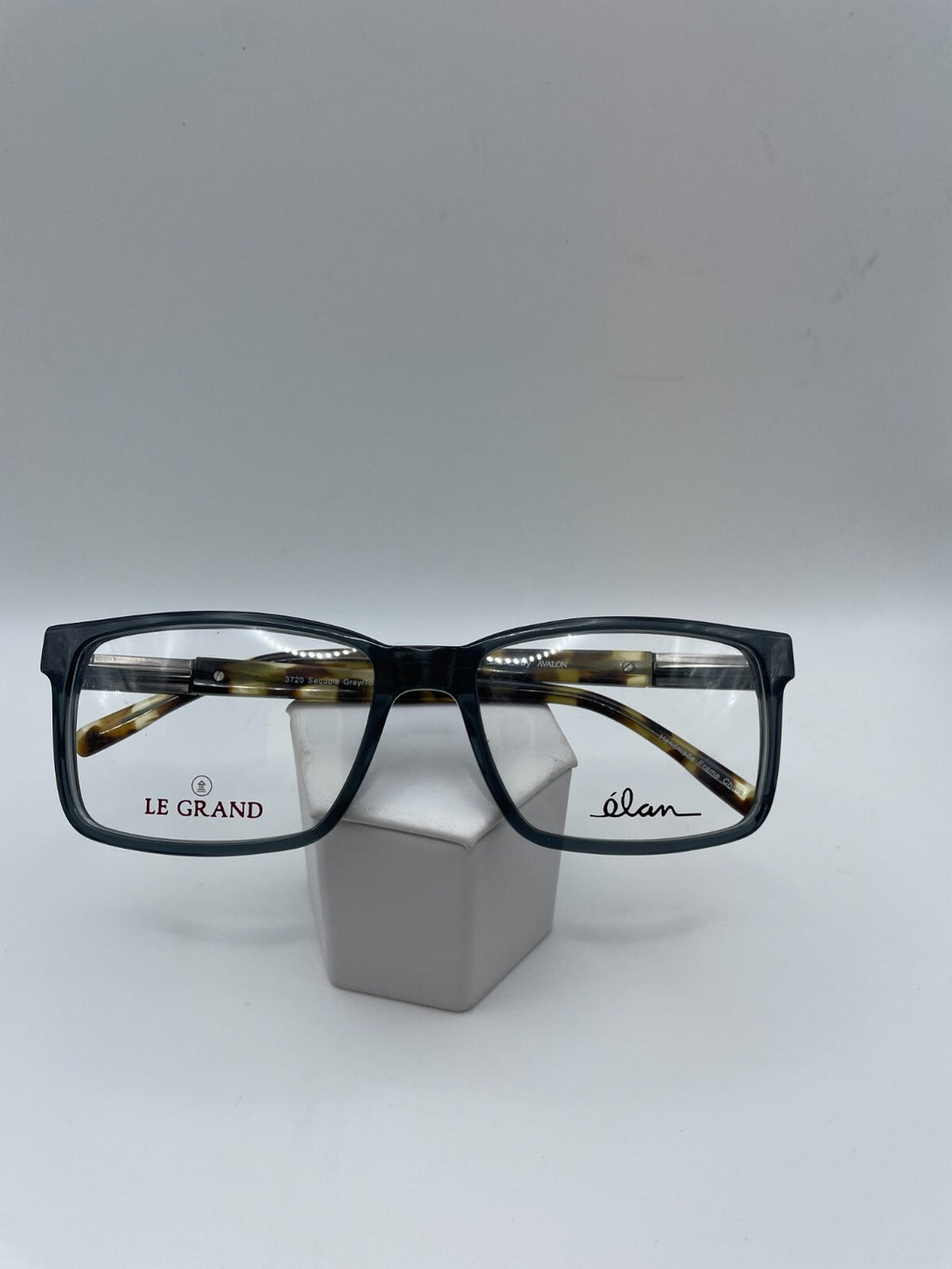 Elan Brand 3720 Model 58 Eye Sequoia Gray/Tortoise NEW