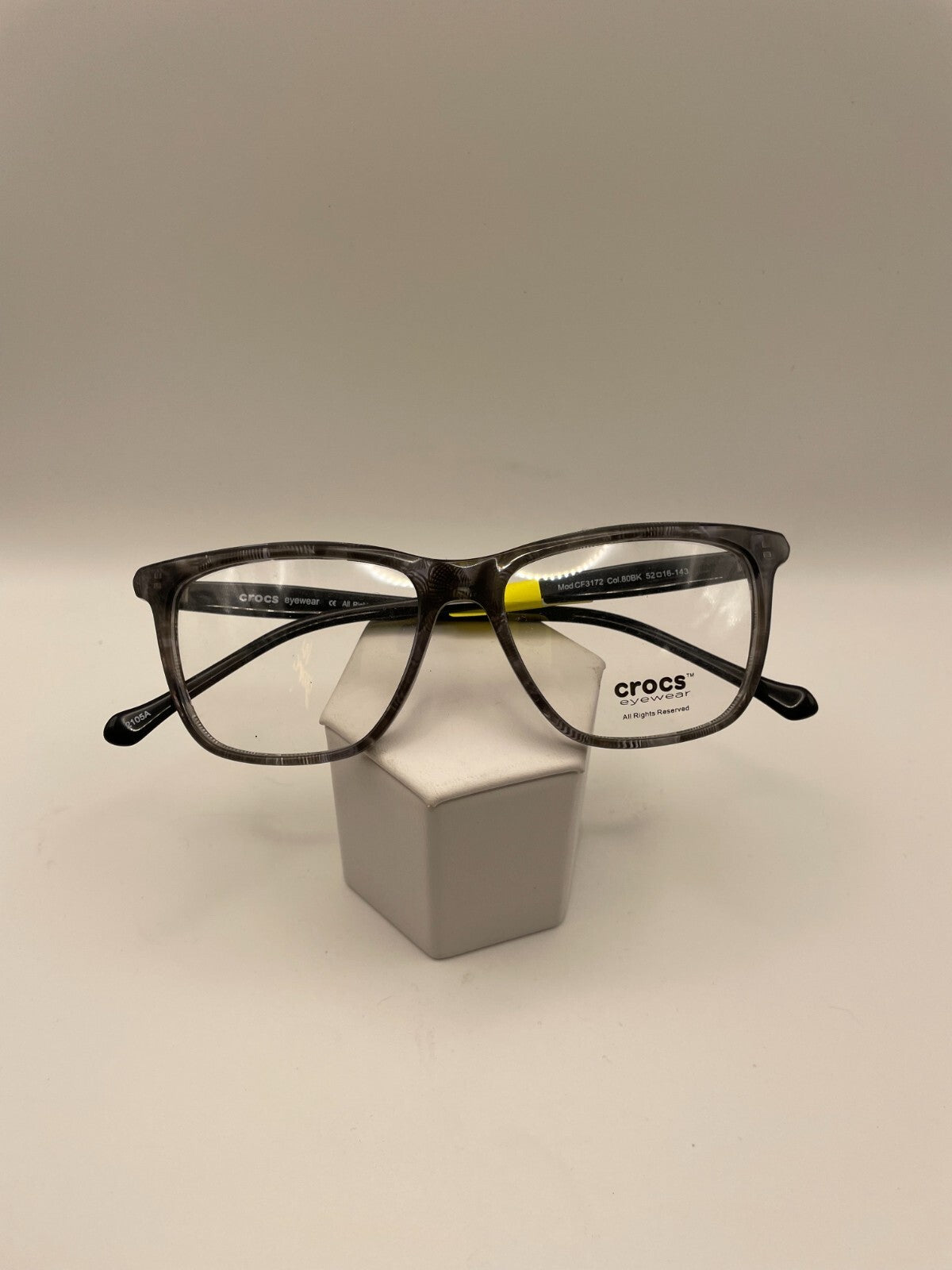 CROCS Eyewear Brand CF3172 Model 52 Eye Black NEW
