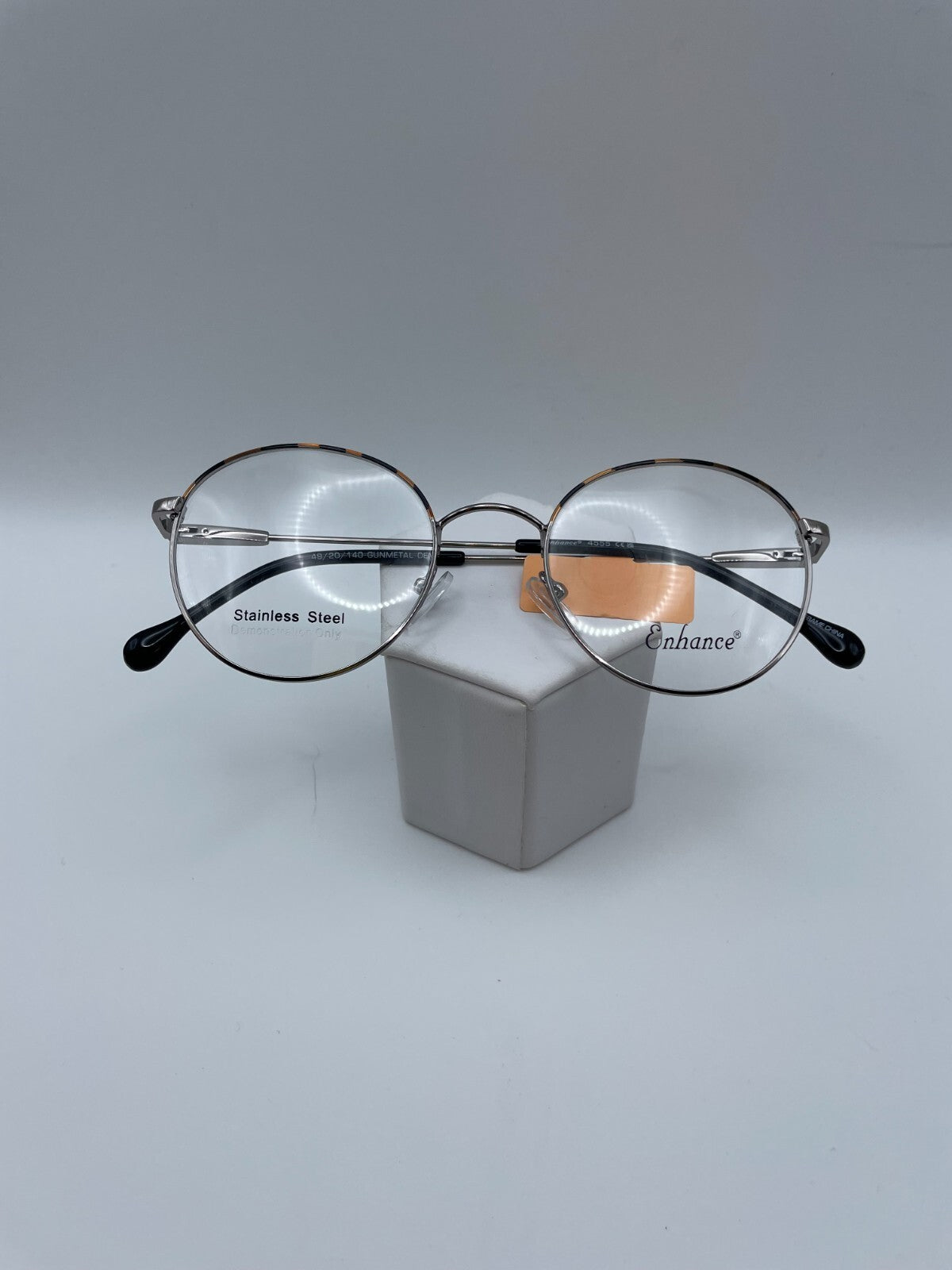 Enhance Brand 4555 Model 49 Eye Gunmetal Demi NEW