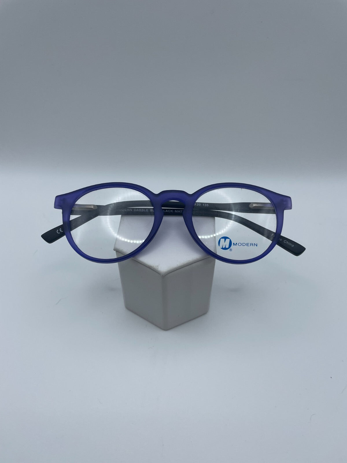 Modern Optical Brand Dabble Model 45 Eye Black/Blue Matte NEW