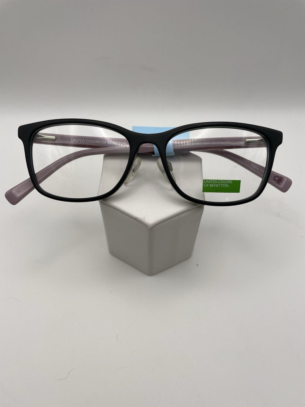 United Colors Of Benetton Brand BEO1005 Model 52 Eye Black /Purple NEW