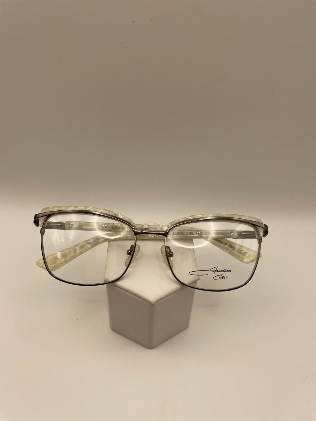 Luxe by Jonathan Cate Brand Salerno Model 54 Eye PRL BLK NEW