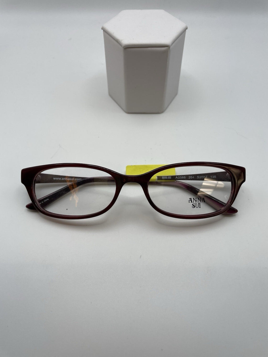 Anna Sui Brand AS566 Model 53 Eye Burgundy ￼NEW