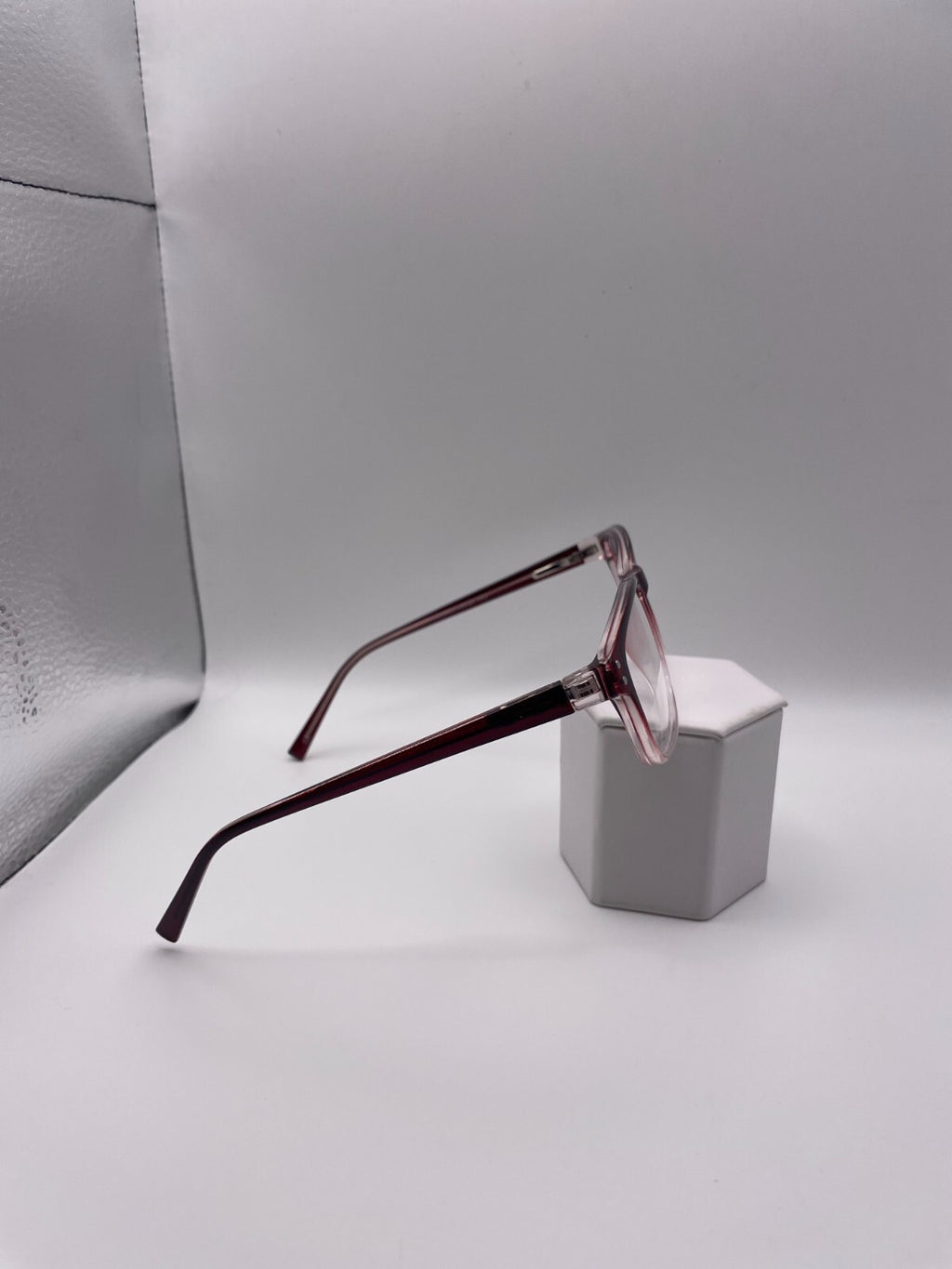 Modern Optical Brand Balance Model 56 Eye Burgundy Fade NEW