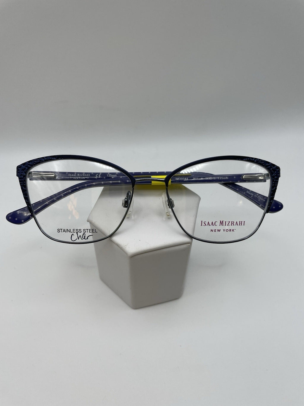 Isaac Mizrahi Brand IM30044 Model 52 Eye Navy NEW