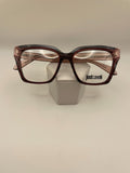 Just Cavalli Brand VJC002V Model 52 Eye Transparent Striped Grey NEW