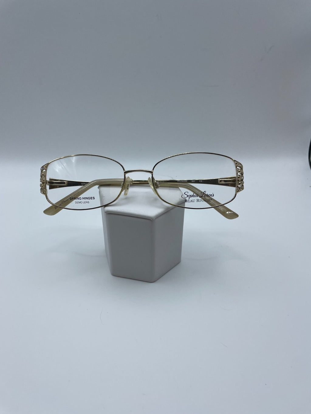 Sophia Loren's Beau Rivage Brand Zyloware Model 53 Eye Gold NEW