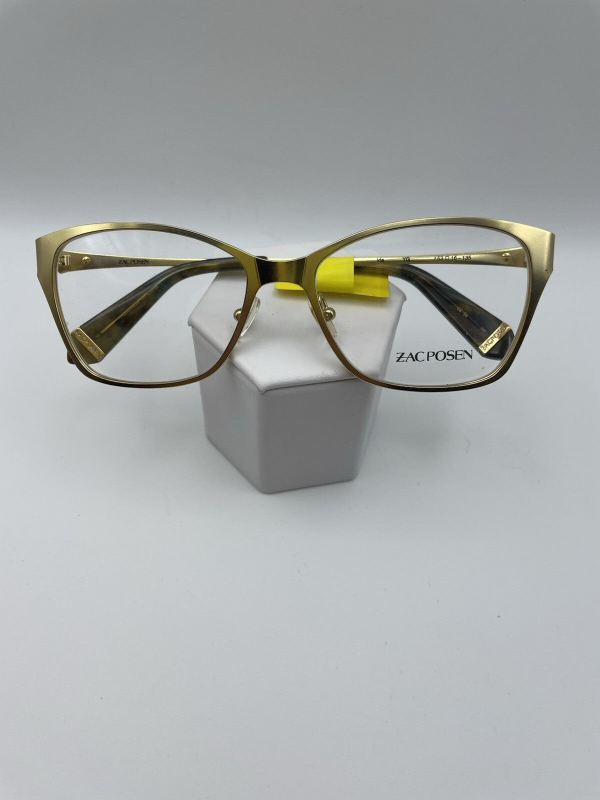 Zac Posen Brand Ida Model 53 Eye Yellow Gold NEW