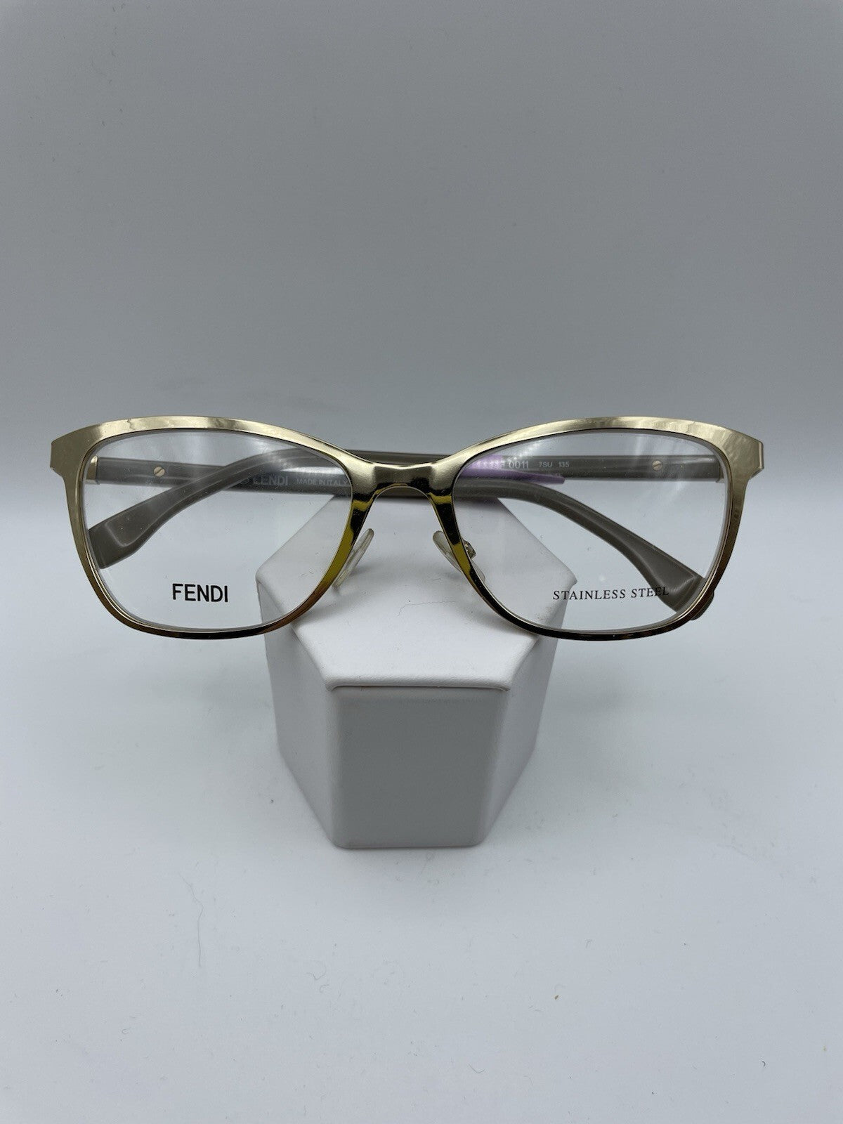 FENDI Brand FF 0011 Model 53 Eye Gold Color NEW