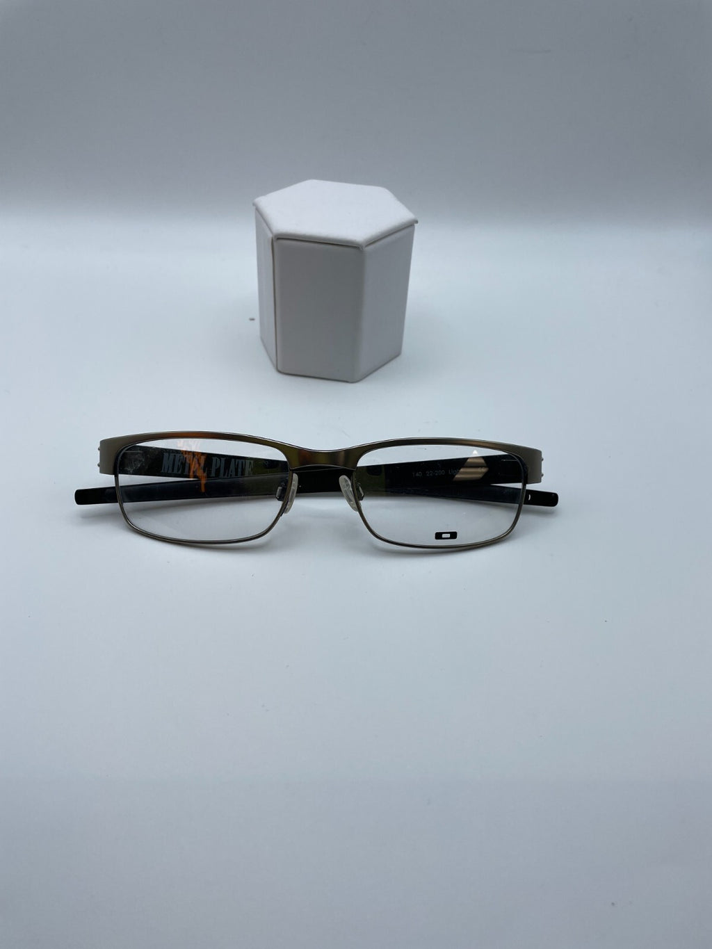 Oakley Brand Metal Plate 22-200 Model 53 Eye Brushed Crome NEW