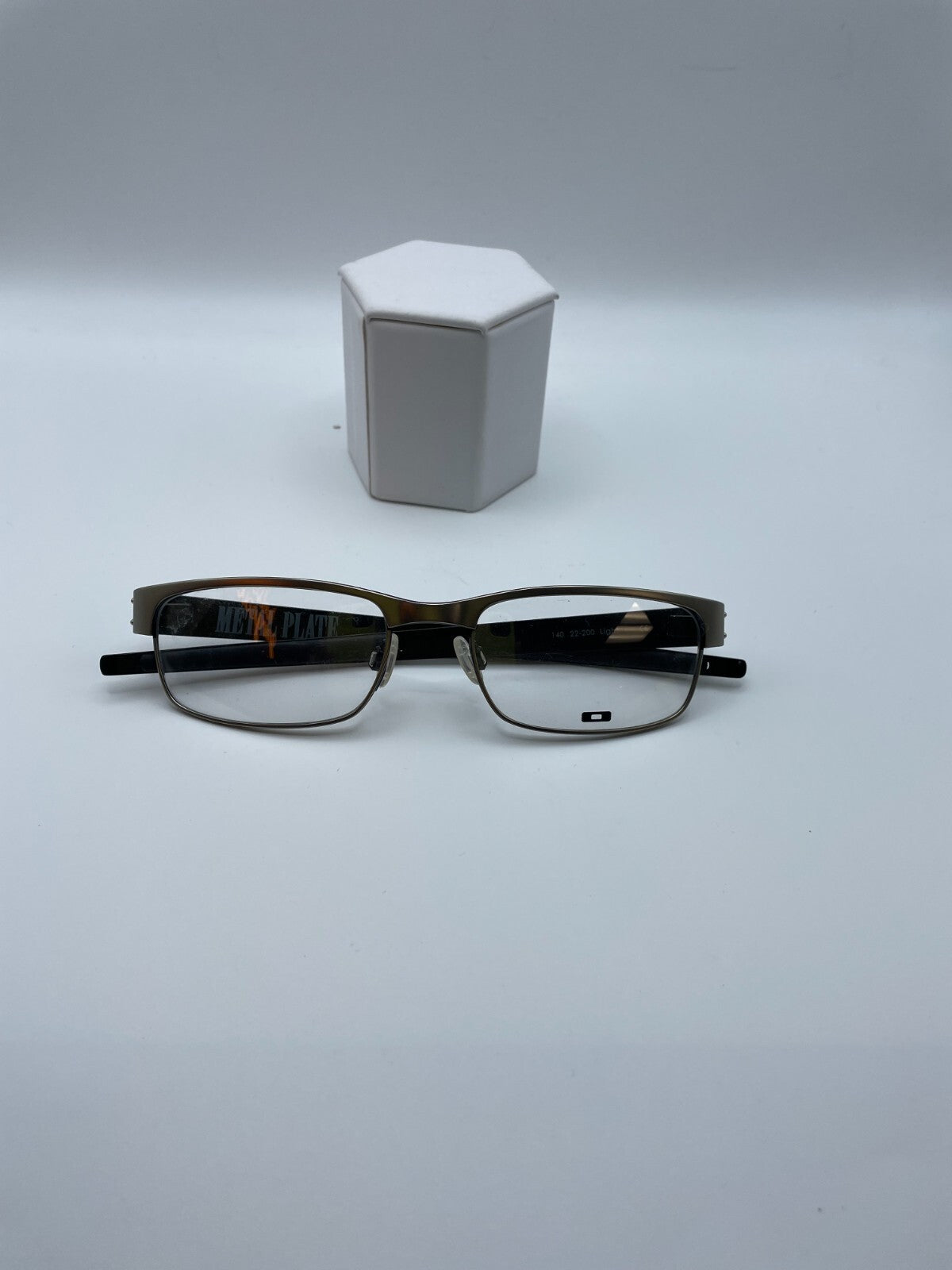 Oakley Brand Metal Plate 22-200 Model 53 Eye Brushed Crome NEW
