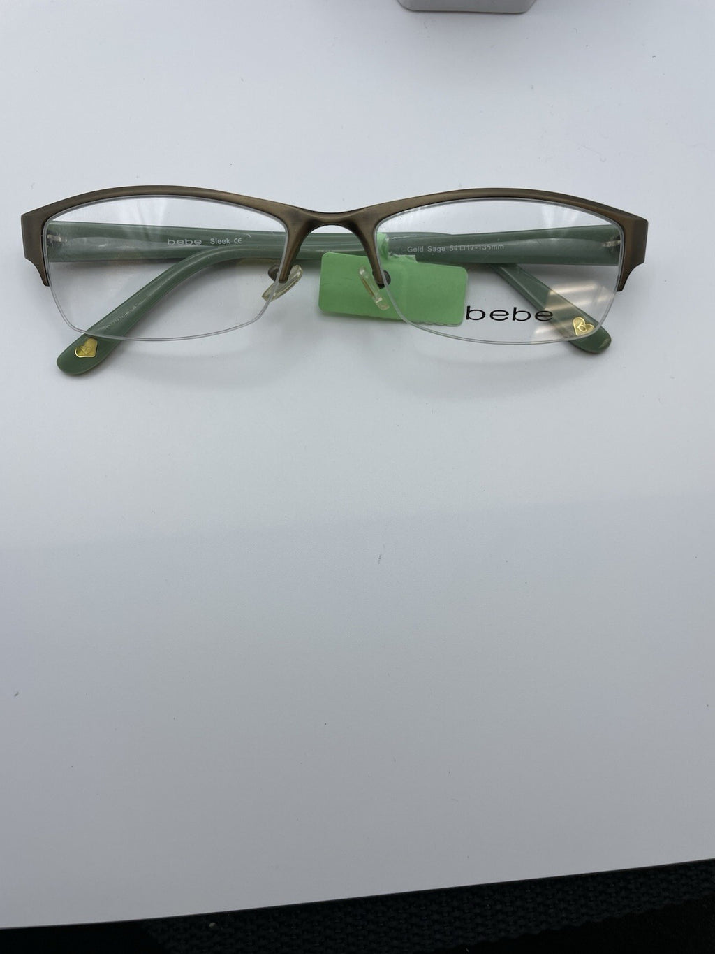 Bebe Brand Gold Model 54 Eye Sage NEW