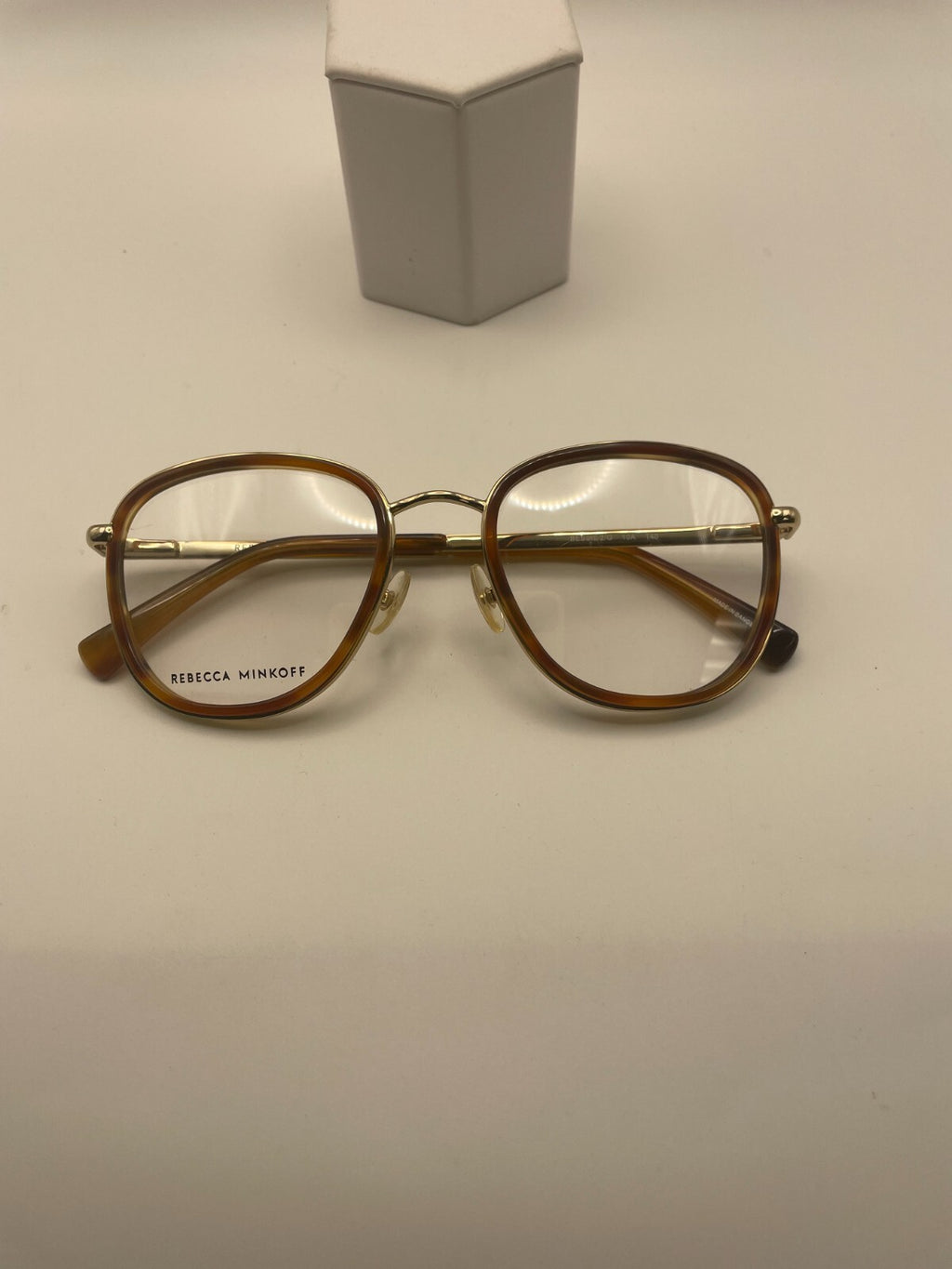 Rebecca Minkoff Brand Bessie 2/G Model 51 Eye Beige/Gold NEW