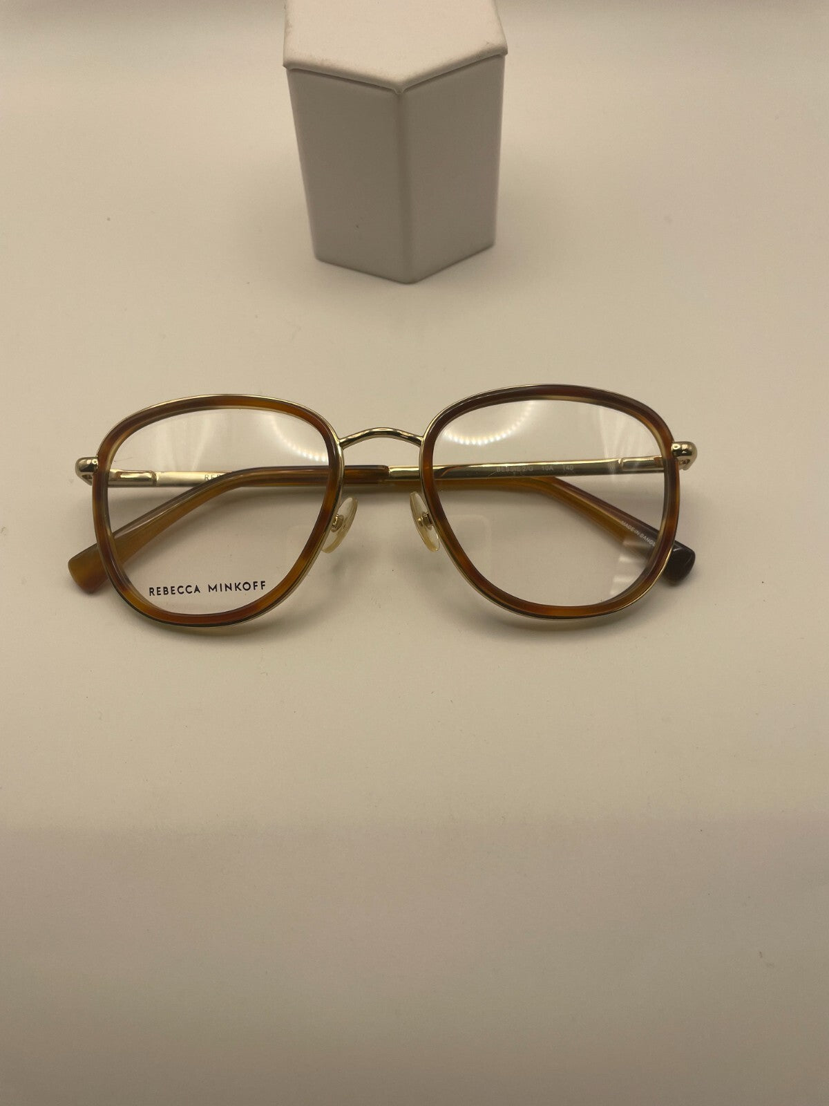 Rebecca Minkoff Brand Bessie 2/G Model 51 Eye Beige/Gold NEW