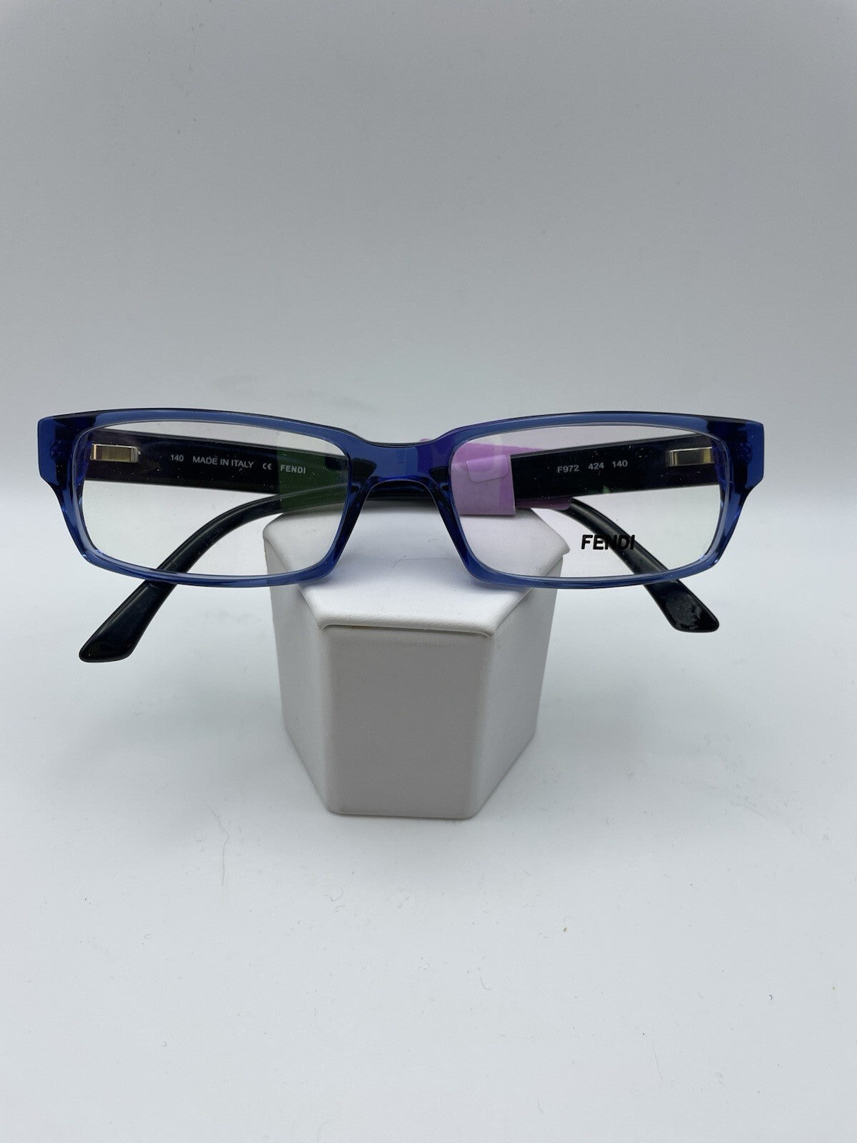FENDI Brand F972 Model 54 Eye Blue Crystal Color NEW