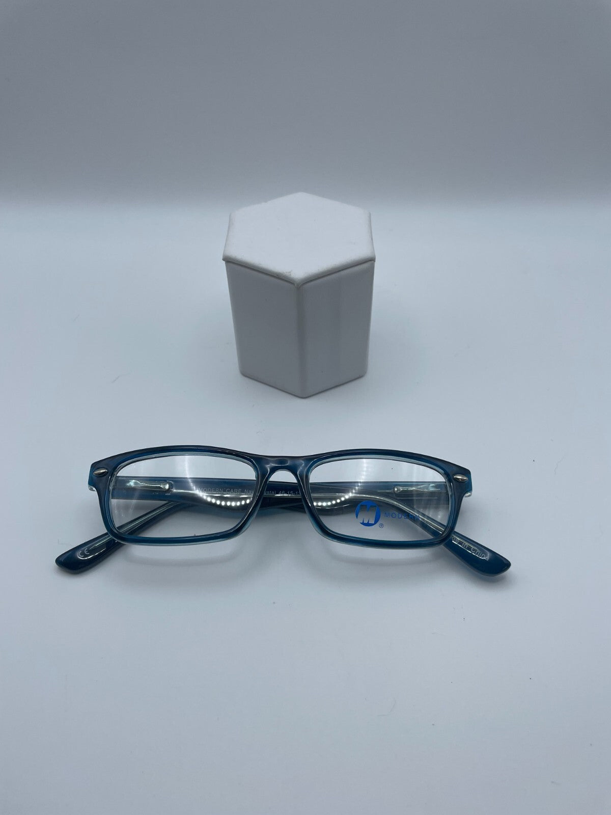 Modern Optical Brand Care Model 46 Eye Navy/Crystal NEW