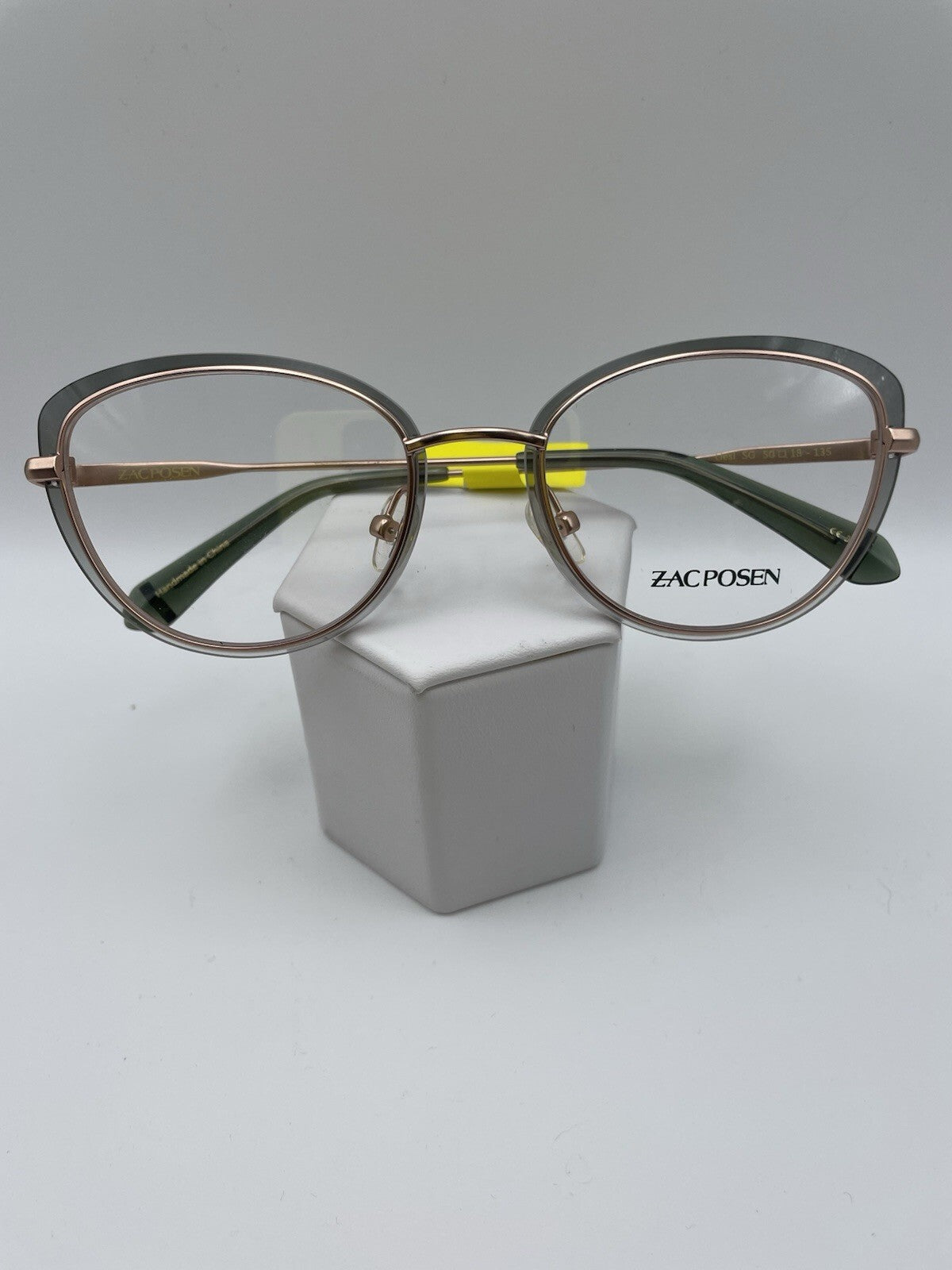 Zac Posen Brand Liesl Model 50 Eye Sage Green NEW