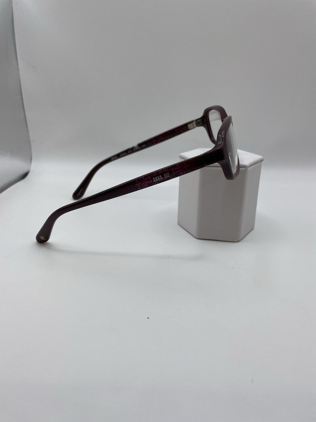 Anna Sui Brand AS595 Model 52 Eye Burgundy NEW