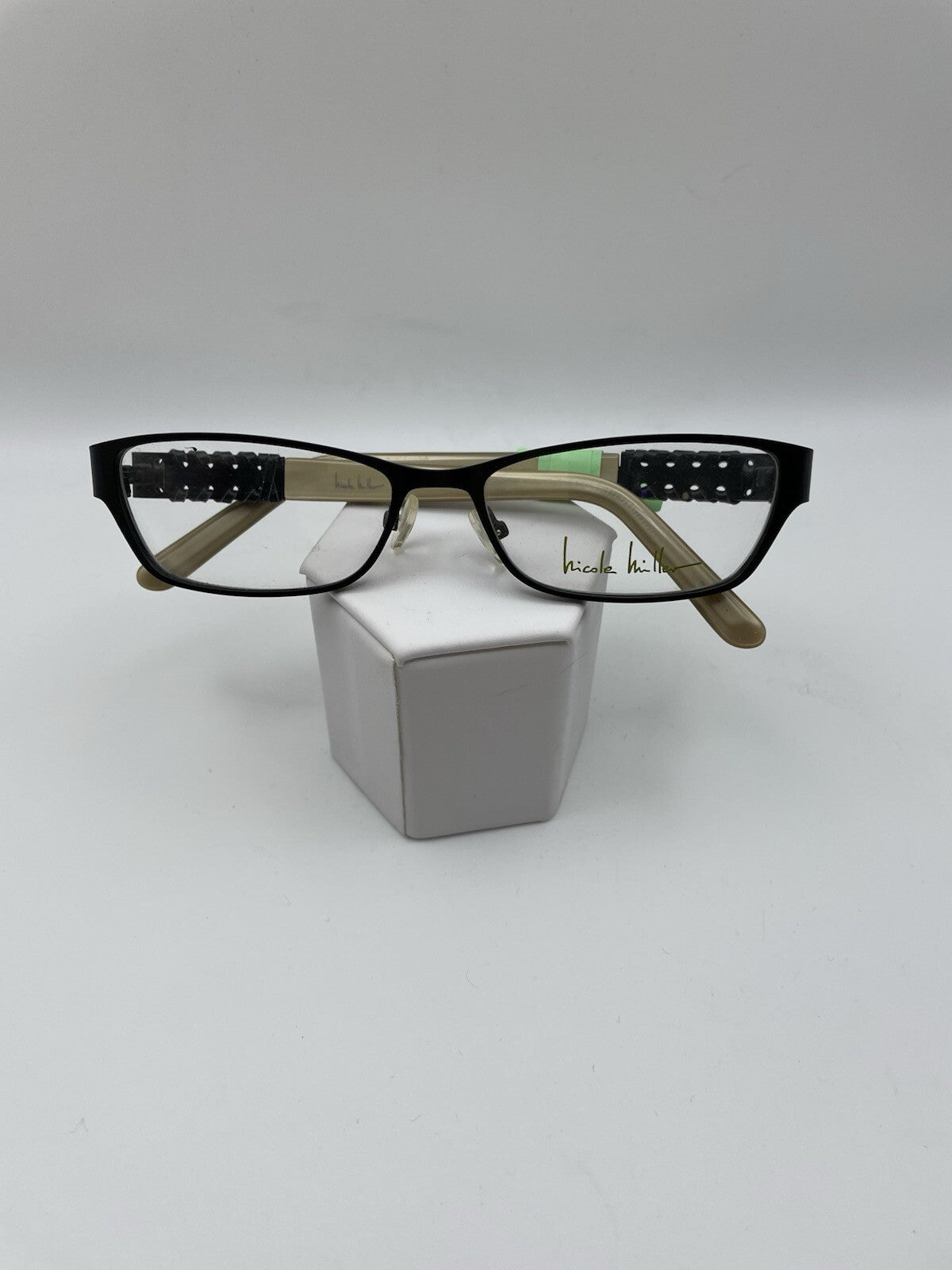 Nicole Miller Brand Barclay Model 53 Eye Black NEW