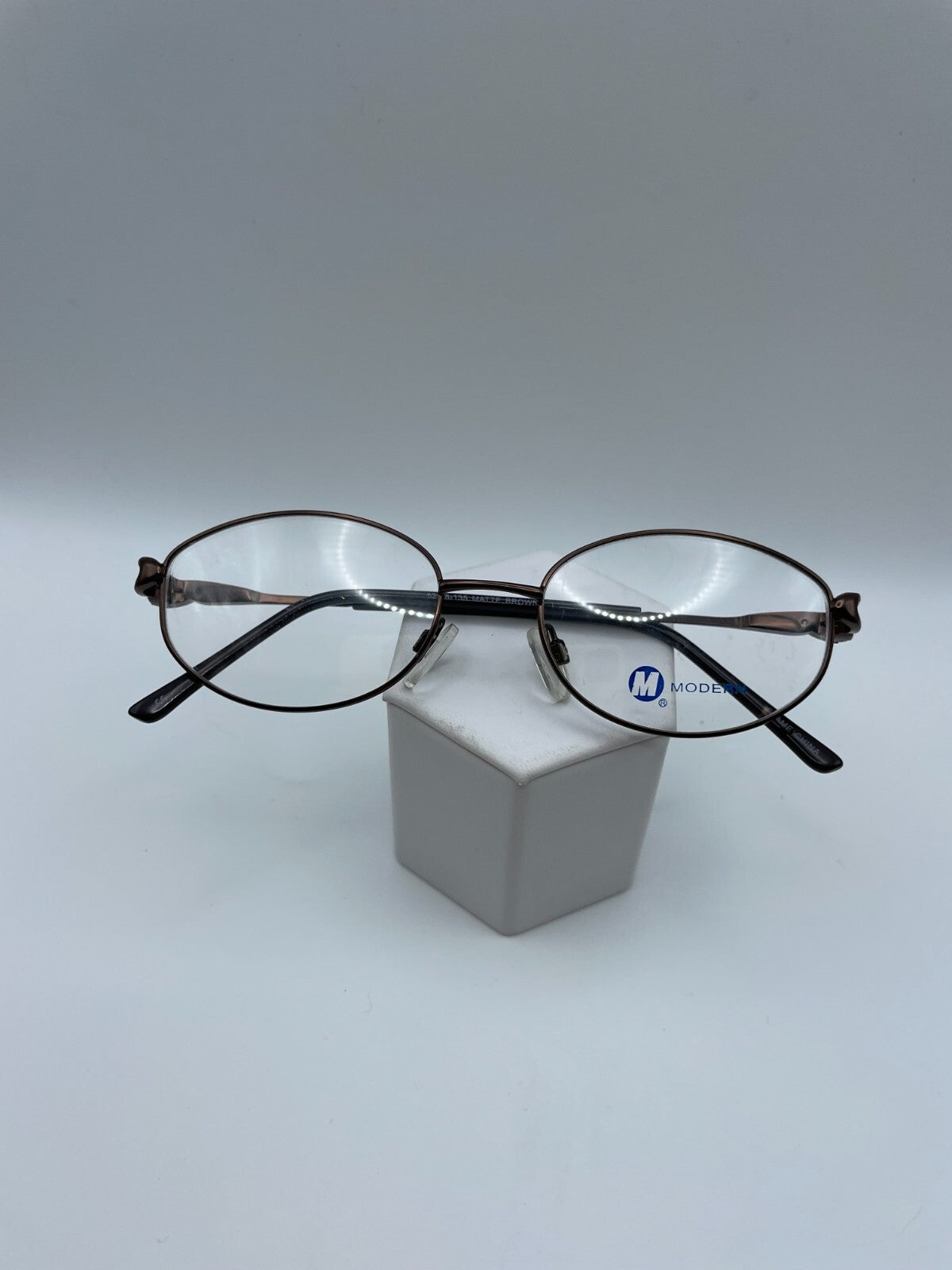 Modern Optical Brand Nella Model 52 Eye Matte Brown NEW