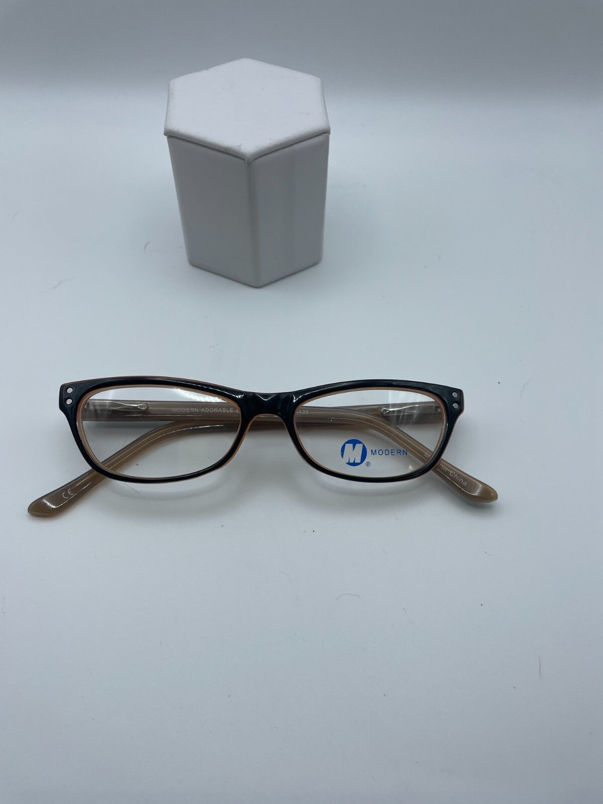 Modern Optical Brand Adorable Model 47 Eye Black Brown NEW