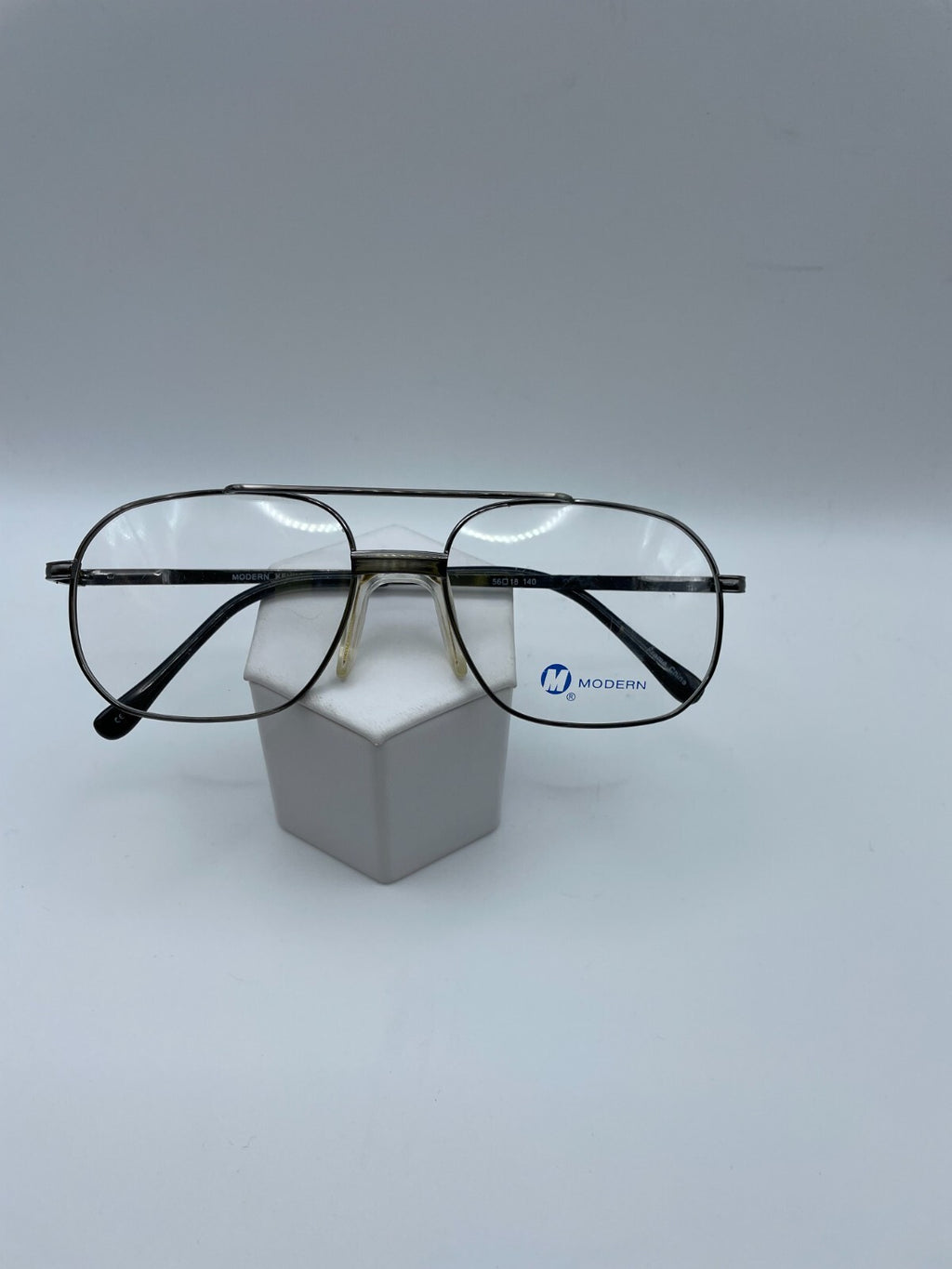 Modern Optical Brand Kevin Model 56 Eye Antique Silver NEW