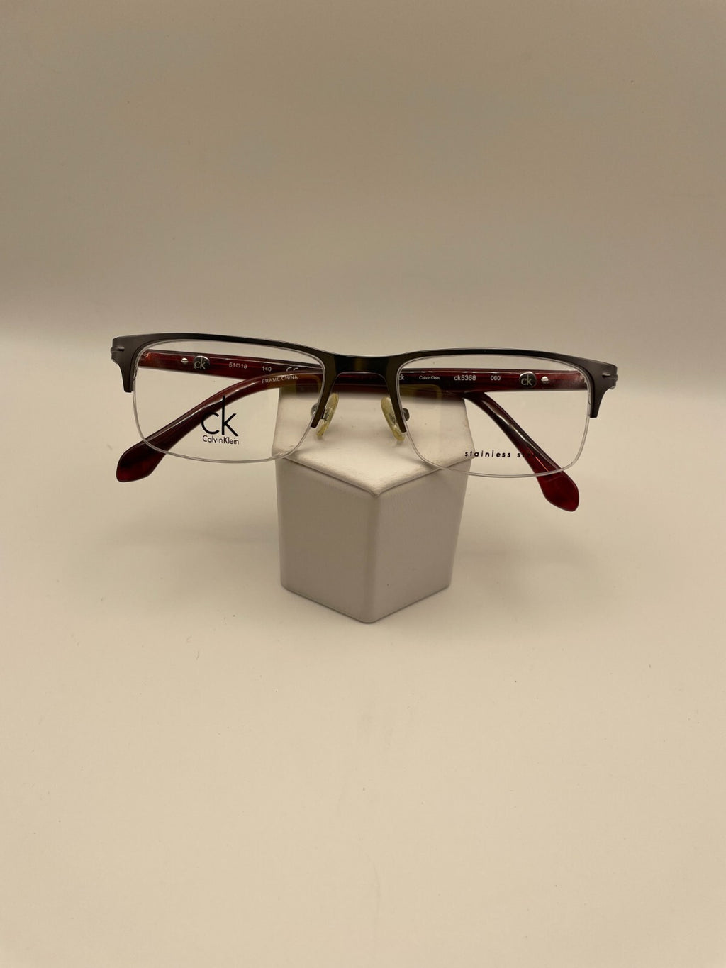 Calvin Klein Brand CK5368 Model 51 Eye Red/Gun NEW