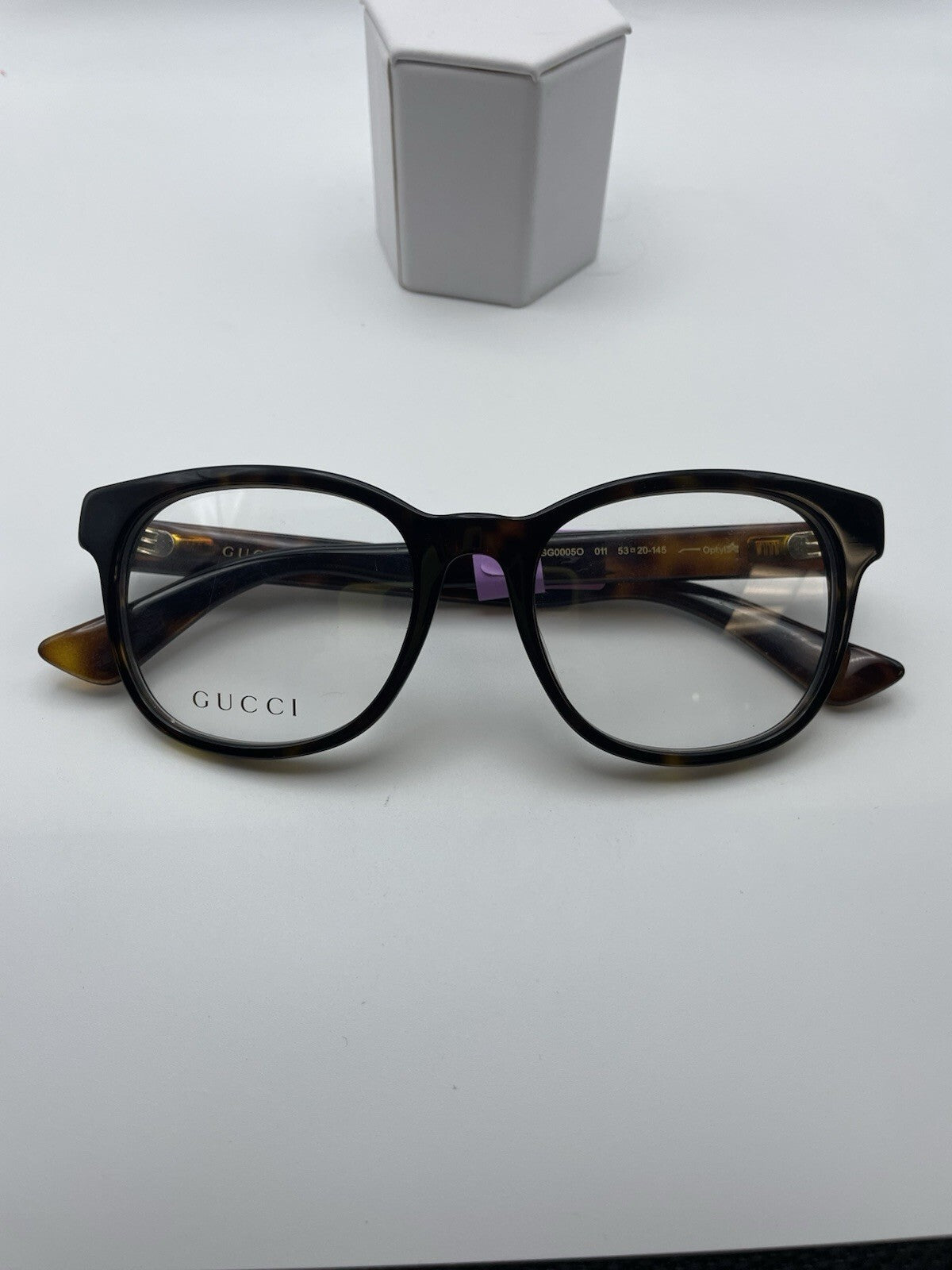 Gucci Brand GG0005O Model 53 Eye Tortoise NEW
